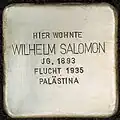 Stolperstein für Wilhelm Salomon (Brüsseler Straße 88)