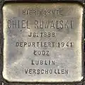 Stolperstein für Chiel Ruwalski (Rolandstraße 63)