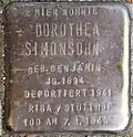 Stolperstein für Dorothea Simonsohn (Frankstraße 12)