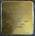 Stolperstein für Karl Emil Meyer