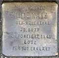 Stolperstein für Emilie Katz (Eifelstraße 27)
