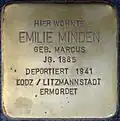 Stolperstein für Emilie Minden (Spichernstraße 57)