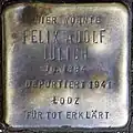 Stolperstein für Felix Adolf Jülich (Engelbertstraße 44)