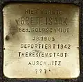 Stolperstein für Grete Isaak (Ubierring 11)