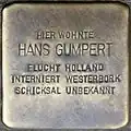 Stolperstein für Hans Gumpert (Berrenrather Straße 383)