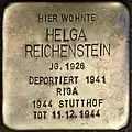 Stolperstein für Helga Reichenstein (Moselstraße 74)