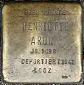 Stolperstein für Henriette Aron (Bonner Straße 33)
