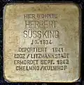 Stolperstein für Herbert Süsskind (Moltkestraße 123)