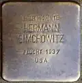 Stolperstein für Sohn Hermann Simchowitz