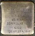 Stolperstein für Hinda Ruwalski (Rolandstraße 63)