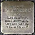 Stolperstein für Ida Oppenheimer (Beethovenstraße 8)