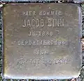 Stolperstein für Jacob Sinn (Sachsenring 29)