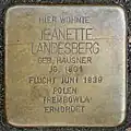 Stolperstein für Jeanette Landesberg (Görresstraße 15)