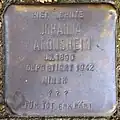 Stolperstein für Johanna Aronsheim (Zwirner Straße 33)