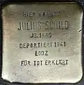 Stolperstein für Julius Schild (Roonstraße 54)