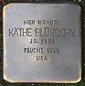 Stolperstein für Käthe Blühdorn (Theodor-Heuss-Ring 60)