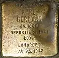 Stolperstein für Karl Bermann (Jahnstraße 20)