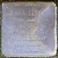 Stolperstein für Klara Levy (Rubensstraße 33)