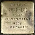 Stolperstein für Kurt Klee (Weyerstraße 122)