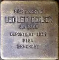 Stolperstein für Leo Leib Berber (Silvanstraße 11)