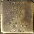 Stolperstein für Lina Wissbrunn (Emmastraße 14)