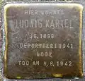 Stolperstein für Ludwig Kariel (Pantaleonswall 81)