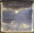 Stolperstein für Luis Halle (Hohe Pforte 22)