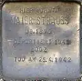 Stolperstein für Maier Strauss (Eifelstraße 27)