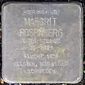 Stolperstein für Margit Rosenberg (Marienburger Straße 52)