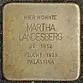 Stolperstein für Martha Landesberg (Görresstraße 15)