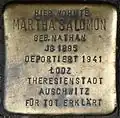 Stolperstein für Martha Salomon (Jülicher Straße 9)