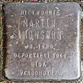 Stolperstein für Martin Simonsohn (Frankstraße 12)