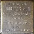 Stolperstein für Moritz Simon Rosenthal (Im Dau 12)