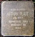 Stolperstein für Nathan Plaut (Marienburger Straße 52)