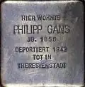 Stolperstein für Philipp Gans (Stephanstraße 6)