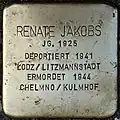 Stolperstein für Renate Jakobs (Zülpicher Platz 4)