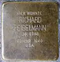 Stolperstein für Richard Feibelmann (Meister-Ekkehart-Straße 5)