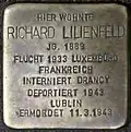 Stolperstein für Richard Lilienfeld (Rathenauplatz 17)
