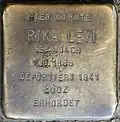 Stolperstein für Rika Levi (Beethovenstraße Ecke Roonstraße)