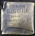 Stolperstein für Selig Chaim (Dasselstraße 47)