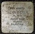 Stolperstein für Selma Proter (Lochnerstraße 11)