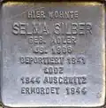 Stolperstein für Selma Silber (Agrippastraße 10)