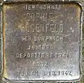 Stolperstein für Sophie Rosenfeld (Schaevenstraße 4)