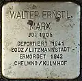 Stolperstein für Walter Ernst L. Marx (Zülpicher Platz 4)