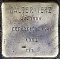 Stolperstein für Walter Herz (Roonstraße 28)