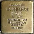 Stolperstein für Dr. Friedrich Israel (Hohenstaufenring 6)