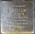 Stolperstein für Louis Lion (Kurfürstenstraße 23)
