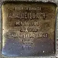 Stolperstein für Amalie Lorch (Alteburger Straße 11)