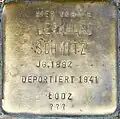 Stolperstein für Bernhard Schmitz (Burgunder Straße 44)