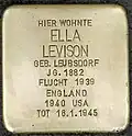 Stolperstein für Ella Levison (Brüsseler Straße 83)